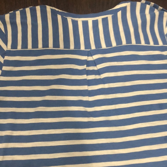 Chico’s Size 3/Extra Large Striped Button V Neck Blouse - Picture 6 of 12